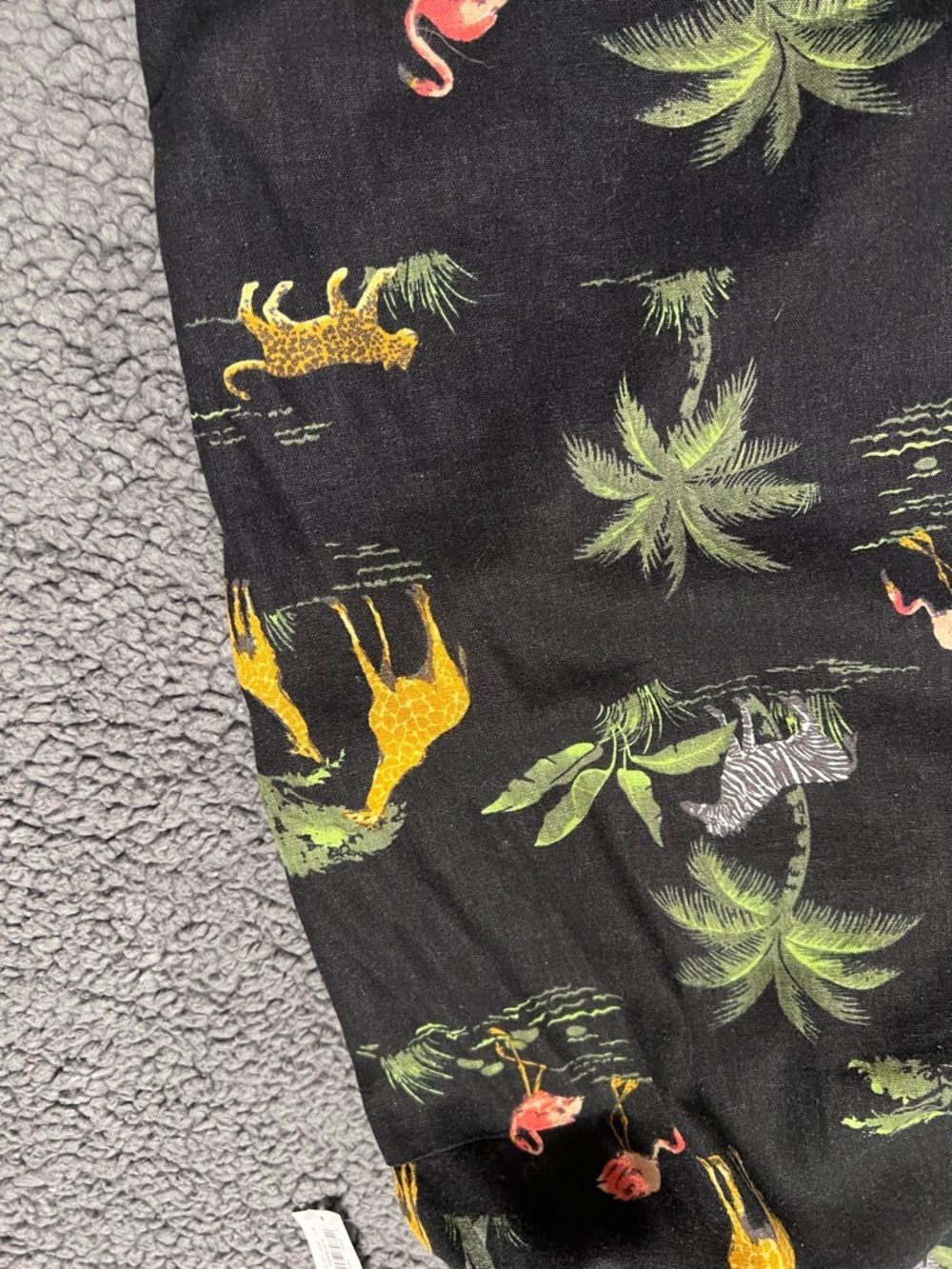 NWT Old Navy Linen Blend Dress Safari Jungle Print Sleeveless LG Tall - Picture 11 of 11